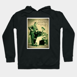 Oscar Wilde and Bosie Douglas portrait and quote: “It is absurd to divide people into good and bad...” Hoodie